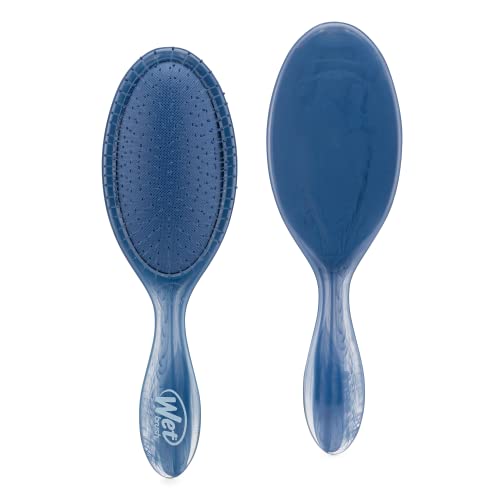 Wet Brush Original Detangling Brush - Natural Marble Blue Slate - All Hair Types - Ultra-Soft IntelliFlex Detangler Bristles Glide Through Tangles with Ease - Pain-Free Comb for Men & Women