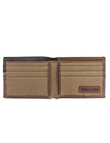 Image of Timberland PRO Men's Slim Leather RFID Bifold Wallet with Back Id Window
