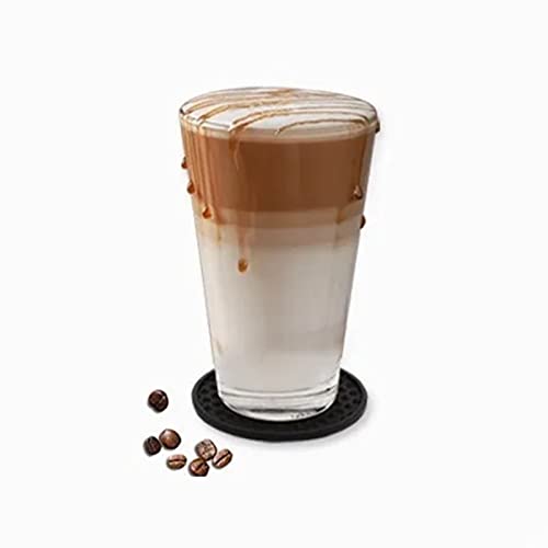 Conjunto De 7 Porta-copos Para Copos, Porta-copos Redondos De Silicone Preto Com Fundo Antiderrapant