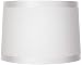 Off-White Fabric Drum Shade 13x14x10 (Spider) - Brentwood