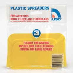 U.S. Chemical & Plastics Plastic Spreaders for Applying Body Filler and Fiberglass #36039