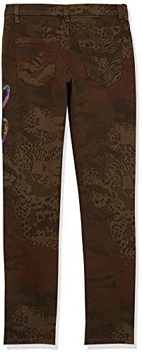 Desigual Girls Denim Long Trouser, Green, 3/43