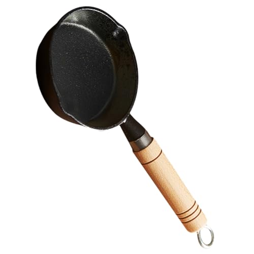 BEBEMOKO Sartén de hierro fundido, olla para derretir, sartén, cacerola, soporte para aparatos de cocina, sartenes, sartenes, mini olla arrocera, utensilios de cocina, cuello de cisne, hervidor de