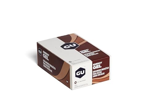 Gu Energy Gel Caixa (24 Unidades) - Sabor Chocolate Belga, Gu Energy
