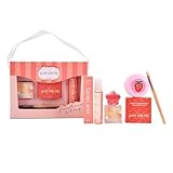 Perr Cherry 4 PCS Organic Makeup Kit for Kids, Preteens & Teen Girls | 100% Natural & Skin Friendly | Includes Eye & Cheek Highlighter, Lip & Cheek Tint, Lip Oil, Brush (Floret Kit, Assorted Colour)
