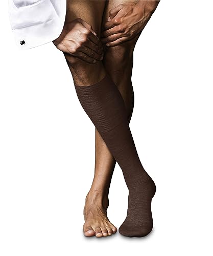 Chaussettes longues homme haut de gamme FALKE No. 6 en laine et soie