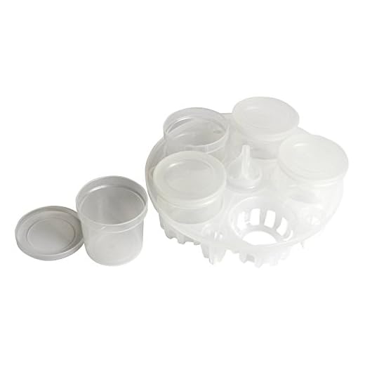 Instant Pot Druck Sterilisiert Rack und Joghurt Set, komplett mit 5 Joghurt-Becher, wiederverwendbar.