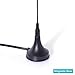 Bingfu 20-1300MHz Police Scanner Antenna HF VHF UHF Ham Radio BNC Male Antenna Magnetic Base (2-Pack) Compatible with Uniden Bearcat Whistler Shack Police Radio Scanner