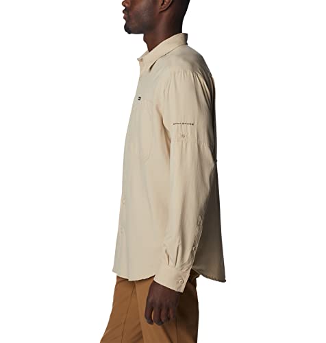 Image of Columbia Men's Silver Ridge Utility Lite Long Sleeve, Ancient Fossil, XX-Large