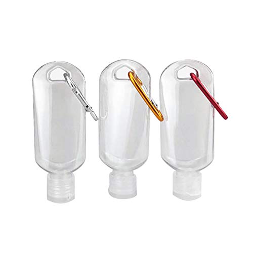 Preisvergleich Produktbild 50 ml Reiseflaschen aus Kunststoff, transparent, 10 / 20 Stück