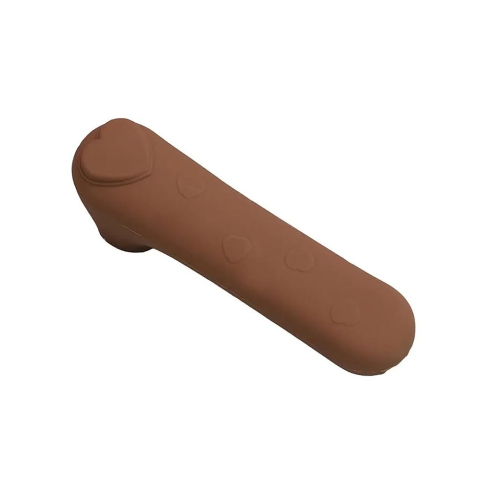 TIANSHENGQI Portable Silicone Door Handle Cover Anti Collision Anti-Slip Knob Anti-Static Silent Doorknob Sleeve Home(Coffee-L)