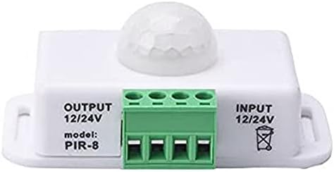 PIR Infrared Motion Sensor Detector, DC 12V-24V Strip Light Motion Sensor Switch, for Cupboard Cabinet Stairs Kitchen