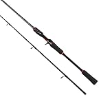 RASTKY Canne à Pêche Baitcaster en Carbone Léger, Outil Puissant pour Matériel de Pêche en Eau Douce et Salée, 1.8m (Poignée de Pistolet 1,8 m)