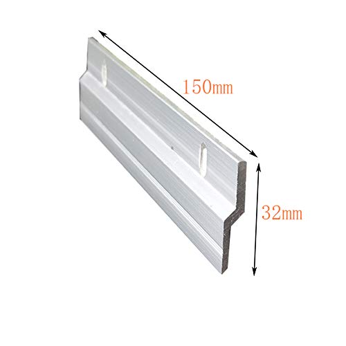 6" Flush Mount Bracket, KAIISSA Interlocking Photo Frame Hook, Heavy Duty Picture Hanger Z Clip Bracket for Large Picture Display Art Gallery Wall Mount Hardware (2 Pair)