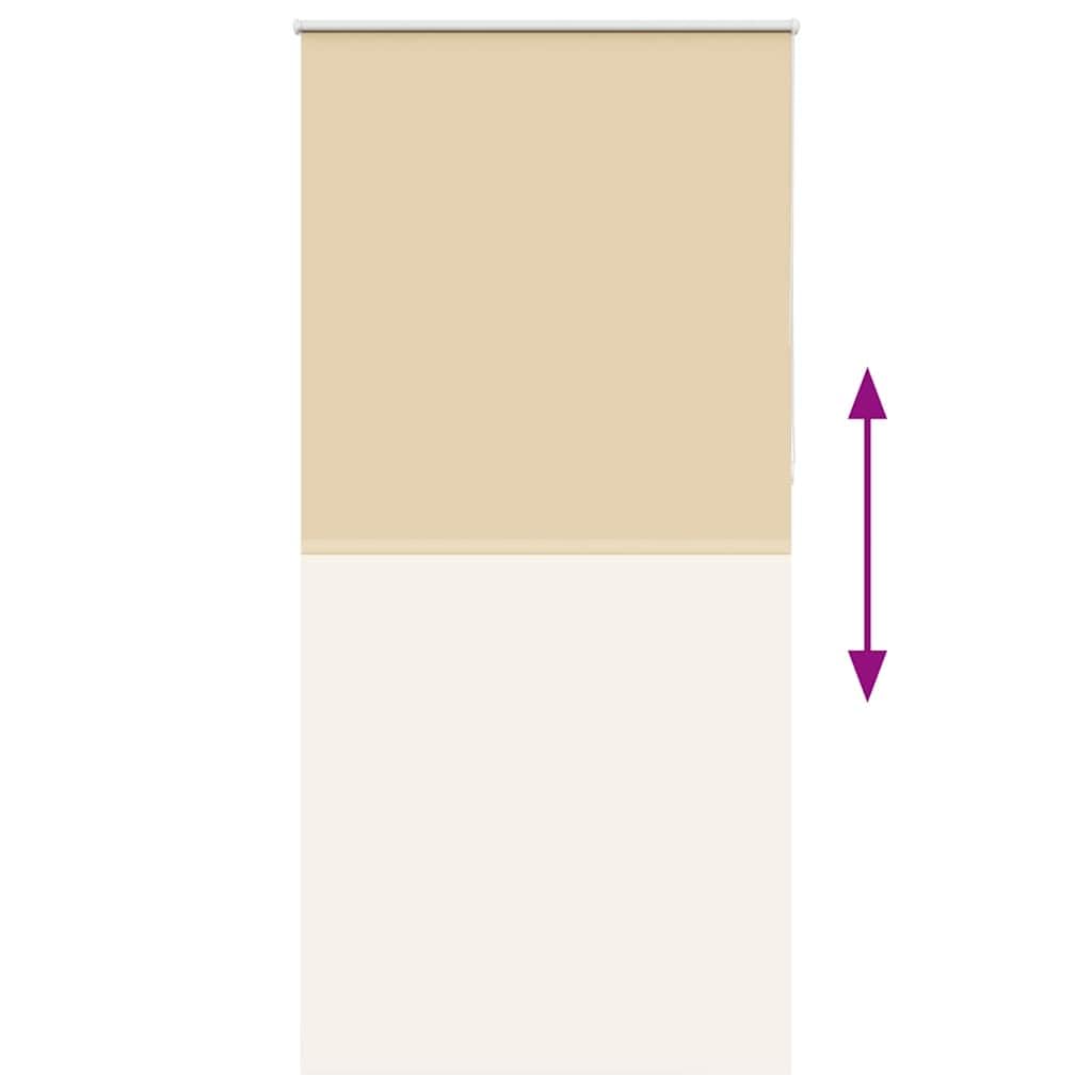 Beige opaco, 115 x 210 cm, ancho de la tela: 110,7 cm, poliéster, para privacidad y regulación del calor, con soportes de sujeción