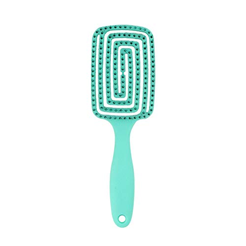 Detangling Brush, Curved & Vented Design Detangler Hair Brush for Women Curly/Long/Thick/Straight/Wig Hair and Detangled Hair Blow Dryer Brush (Green)