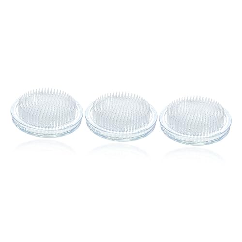 BEBEMOKO Florist Base Flower Arrangement Frogs 3 Pack Floral Fixation Holder Plastic Flower Arranger Base