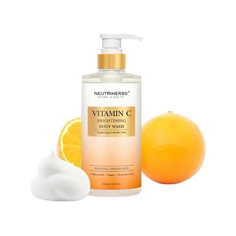Neutriherbs Brightening Body Wash for Dull,Uneven Skin, Vitamin C Brightening Shower Gel For Women And Men, Daily Shower Soap With Papain, Niacinamide - Citrus Scent 16.9 Fl.Oz Cover