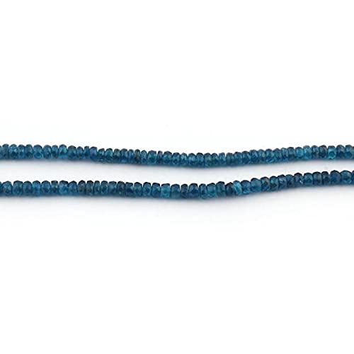 Apatite roundles beads facettées en fil de 8 inches pour bijoux d'été