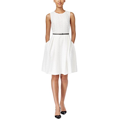 Calvin Klein Women's Floral Lace Fit&Flare Dress