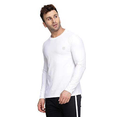 Image of CHKOKKO Gym T Shirts for Men Workout Solid Quick Dry Sports Men T-Shirts Breathable Lightweight Full Sleeve Regular Fit Round Neck Running Stylish Tshirt for man