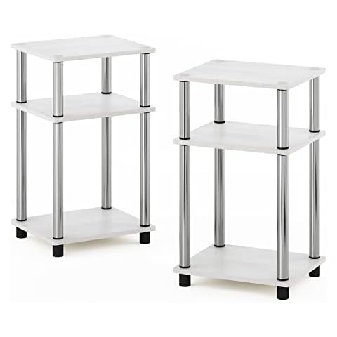 Furinno Simplistic End Side Night Stand/Bedside Table 2-Pack Cover