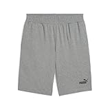 [プーマ] 68754103_ESS NO.1 ロゴ ジャージー 10 ショートパンツ_ミディアム グレー ヘザー_L
