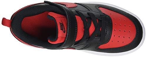 Nike Boy's Court Borough Low 2 (Little Kid) Black/University Red/White 1 Little Kid M #TOP4