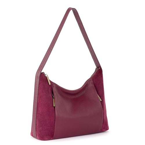 Image of The Sak Womens Brook Hobo Currant Suede Block Onesize
