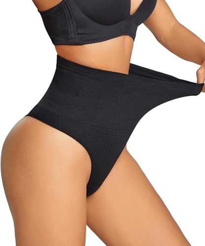 Prontiaduscire Tanga Faja Reductora para Mujer - Control Abdominal Total, Ideal para Uso Diario - Negro XL 022N4