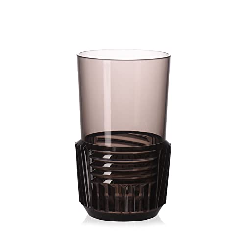 Kartell Trama Bicchiere Long Drink, Fumè, Set da 4, Fume, 4 unità