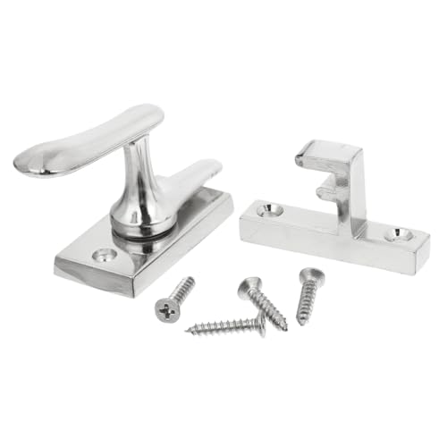 Homoyoyo Pestillo de Puerta Antióxido Cerradura de Seguridad para Puertas y Ventanas Fácil Instalación para Hogar Hotel y Oficina Acabado Plata