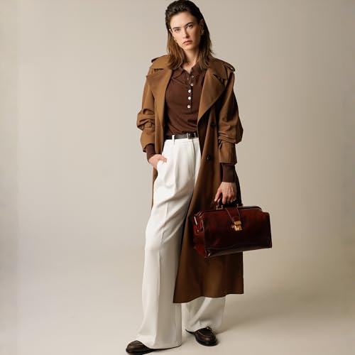 Time Resistance Leather Doctor Briefcase