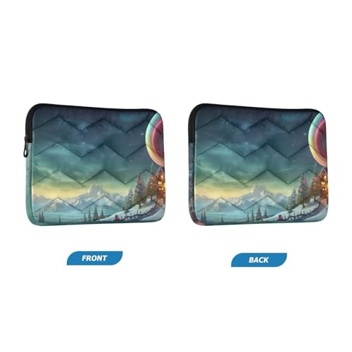 Funda para portátil 13-14 pulgadas impermeable con diseño navideño miniatura 2