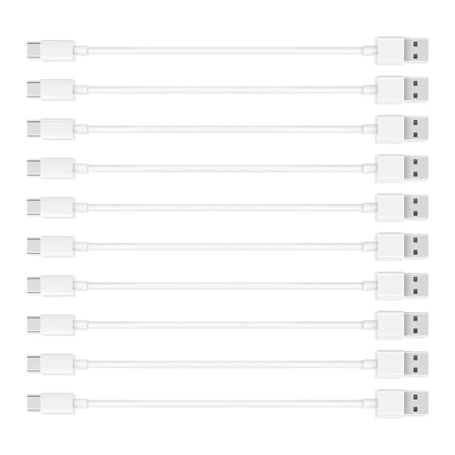 Image of 10 Pack Car Carplay USB A to USB C Cable for iPhone 16e 16 iPhone 15 Pro Max iPhone 16 15 Car Charger, iPhone 15 17 Carplay Cable Charging 16 Pro Plus, iPad USB C iPad 10th Pro Air 5 /4 Mini 6th