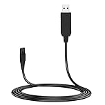 MEROM 15 V USB Charging Cable Replacement HQ8505 Charger Cord Compatible with Philips Shaver Norelco One Blade Multigroom Pro All-in-One Grooming Trimmer, Precision, Bodygroom, Arcitec Power Cable