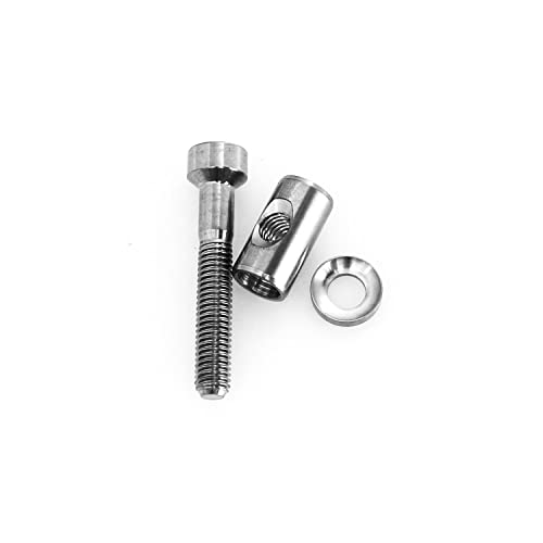 image for heyous 2 Sets Bicycle Seat Rod Screw Set M5x30mm Seatpost Screw TC4 Ti
