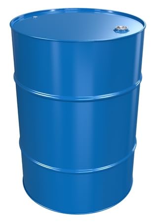 Baril décoratif bleu aux finitions soignées pour maison chic