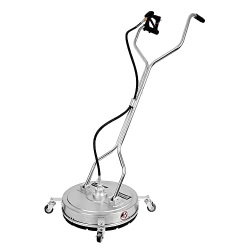 Limpiador de superficies de lavado a presión de 4000 PSI, accesorio de acero inoxidable de 20 pulgadas para calzadas, patios, cubiertas, pavimento de bloques, herramienta de limpieza profunda