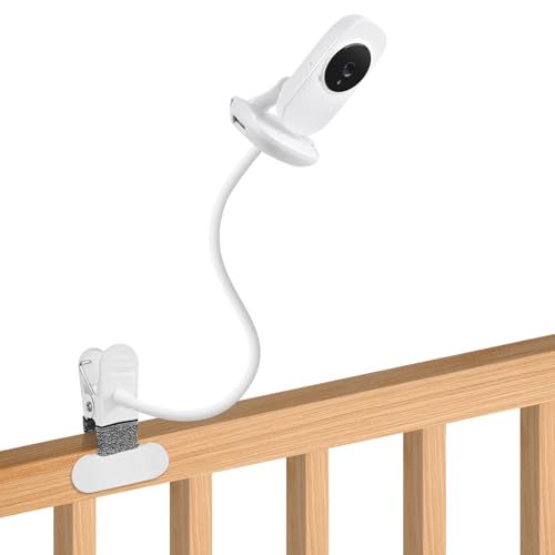 Image of 15.7 inches Baby Monitor Mount Compatible with VTech VM819 Baby Monitor Camera,Flexible Clip Clamp Mount Stand Long Gooseneck Arm Without Tools or Wall Damage