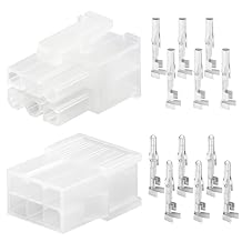 Connector Lot 6 Pin, 10 Matched Sets, 6-Circuits w/18-24 AWG, Pin Size Standard