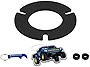 Supreme Suspensions - Driver Side Leveling Kit for 2007-2023 Chevrolet Silverado 1500 and GMC Sierra 1500 2WD 4WD 0.5' Front High Strength Steel Lean Spacer - Can Cooler Included with Purchase