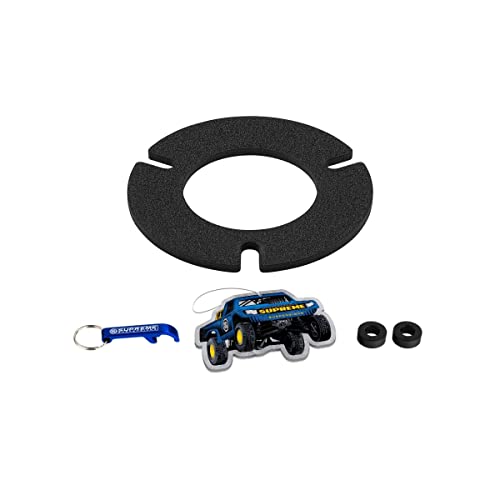 Supreme Suspensions - Driver Side Leveling Kit for 2007-2023 Chevrolet Silverado 1500 and GMC Sierra 1500 2WD 4WD 0.5" Front High Strength Steel Lean Spacer - Can Cooler Included with Purchase