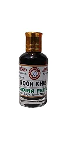 ROOH KHUS ATTAR 50 gm ORIGINAL & NATURAL FRAGRANCE EXTRACTED FROM THE ROOT OF KHUS WITH CONCENTRATED PERFUME OIL ORIENTED ALCOHOL-FREE ATTAR FOR UNISEX