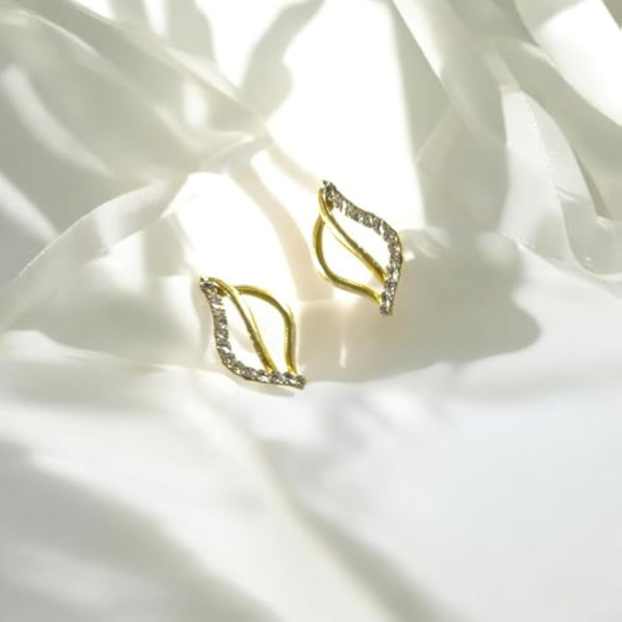 Plated American Diamond Necklace and Earring Set