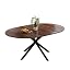 Wood Grain Extendable Round Dining Table