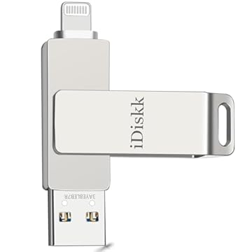 【Certificado App-le 1T B】 iDiskk Photo Storage iPhone Flash Drive Photo Stick para iPhone (14/13/12/11 Pro/Plus/Pro Max, 13/12 Mini, XR, XS, XS Max, X), Lightning iPad, MacBook/PC Armazenamento USB