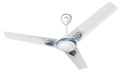 Aereo Purocoat Premium 1200 mm Anti Dust Anti Rust Anti Fade Anti Microbial Ceiling Fan(Pearl White Cloud Grey Silver) PR14