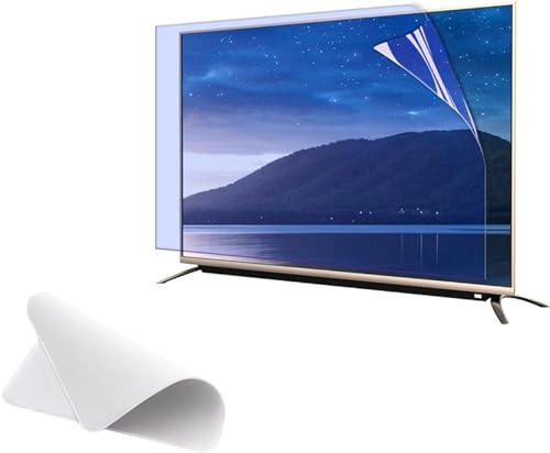 Protector de pantalla de TV con luz azul de 75 a 85 pulgadas, filtro de monitor mate antideslumbrante con paño de limpieza, protege tus ojos para SHARP, SONY, SAMSUNG, Hisense, LG, etc. / Clear / 82i