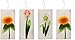 Produktbild DRULINE 4er Set Luftbefeuchter - Raumbefeuchter Heizung - Raumluftbefeuchter - Verdampfer - Verdunster - Keramik weiß - mit Blumenprägung - B/H/T ca. 8 x 20,5 x 3,5 cm - je 300 ml